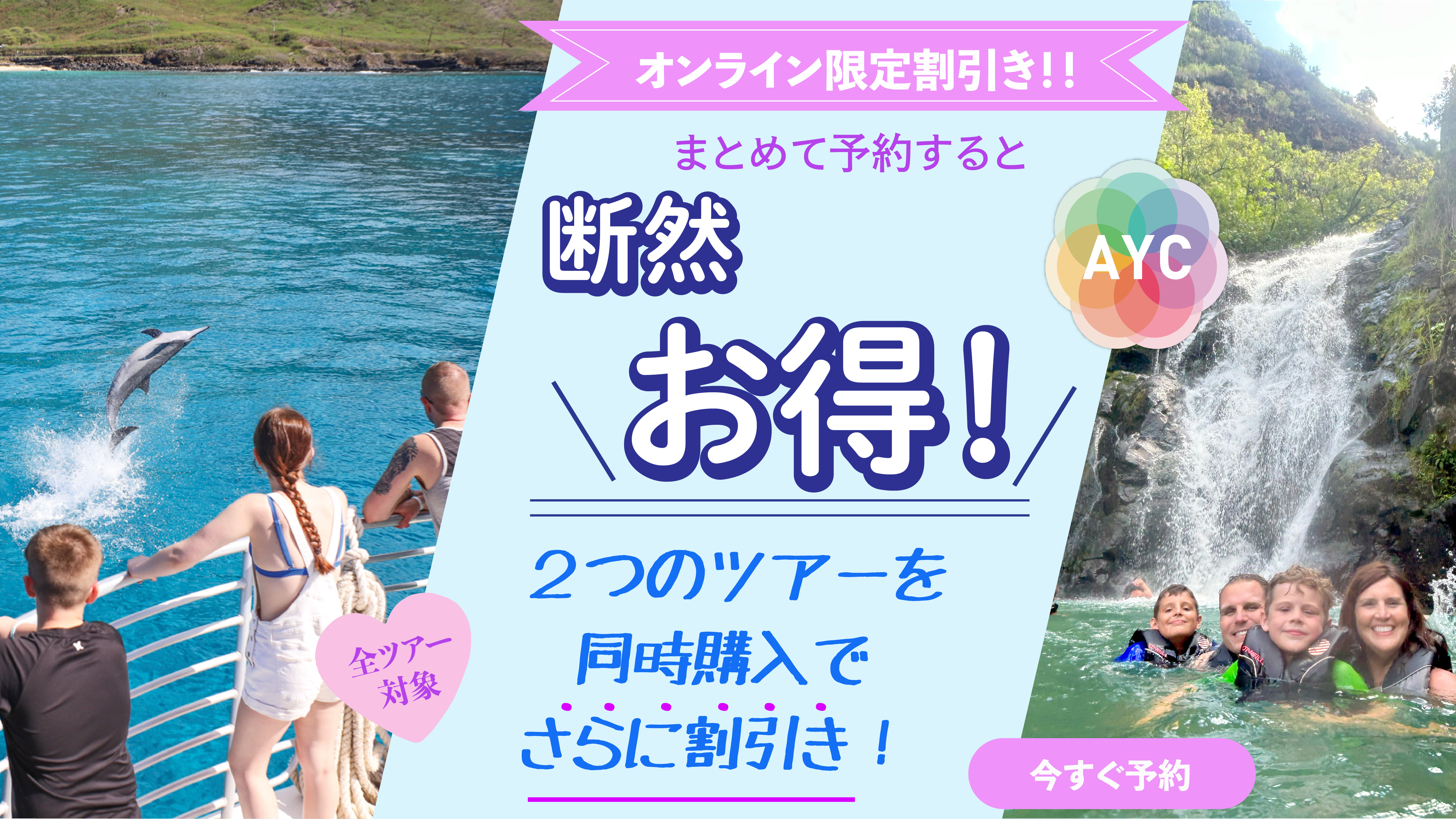 You are currently viewing 【ハワイお得情報】 WEB割引で、ハワイのオプショナルツアーをお得に！