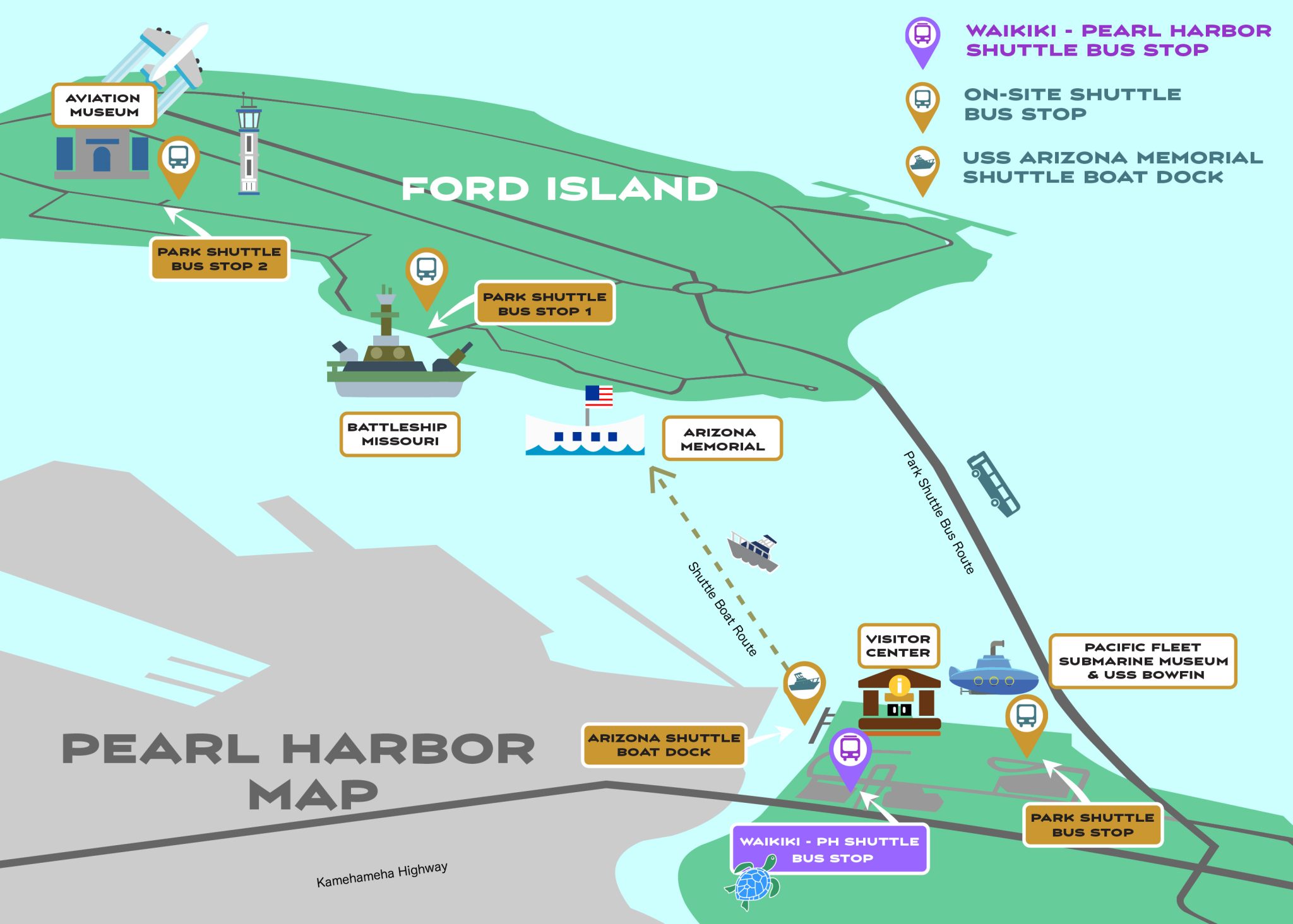 pearl harbor map