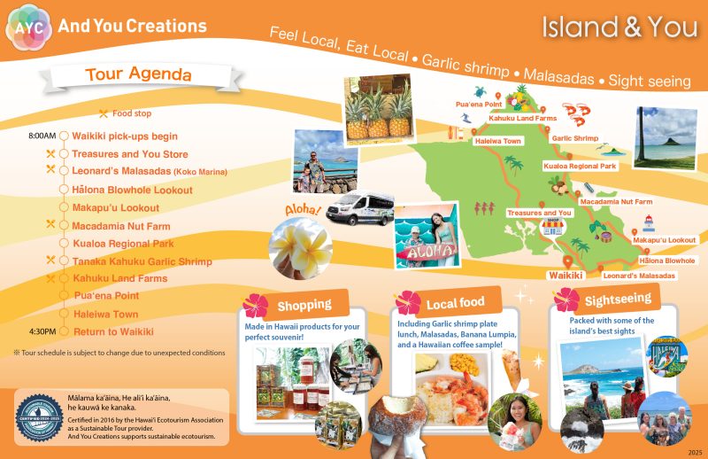 Circle island tour back