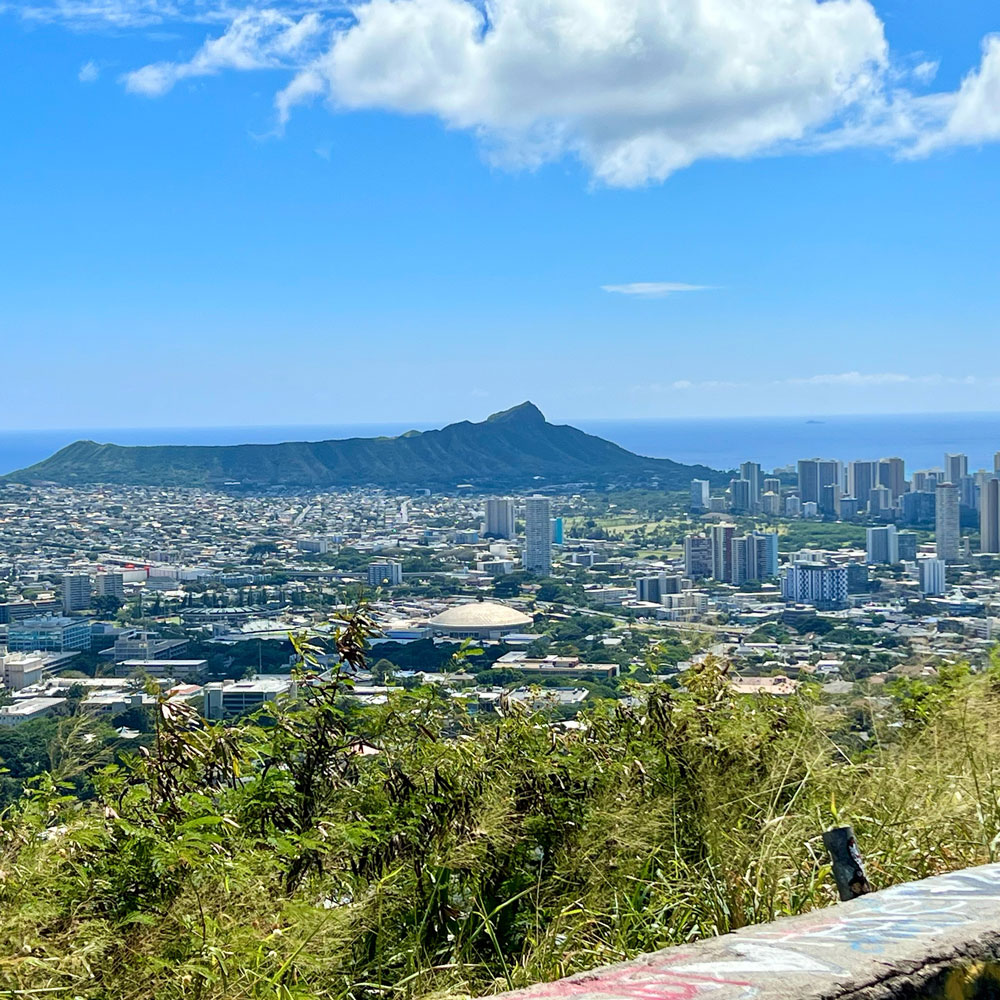 Diamond head view from Tantalus