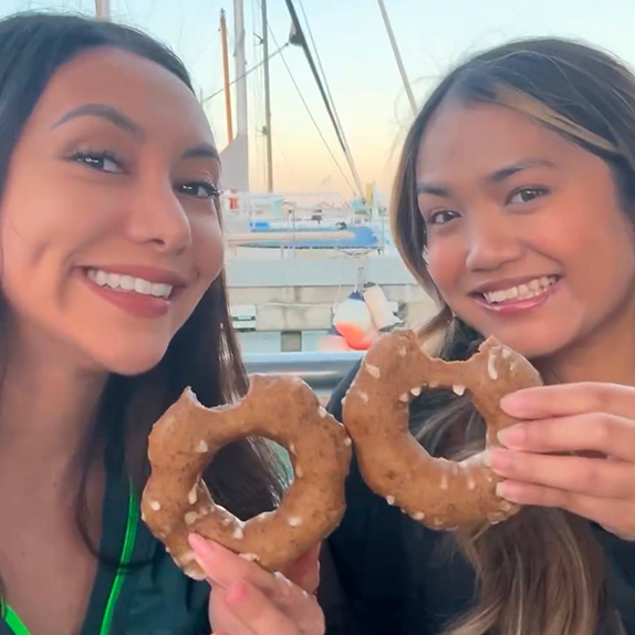 Complimentary Poi Mochi Donuts on Whales and You tour