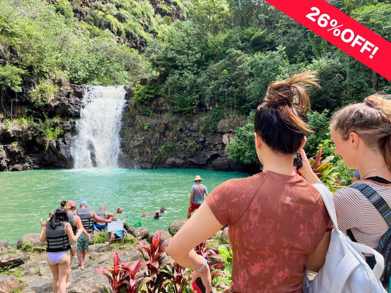 Waimea waterfall hike&swim 26%off